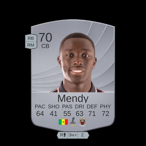 Mendy FC26 - CB 70 rated