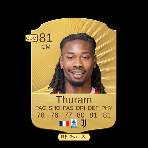 Khéphren Thuram Rare CM 81 rated