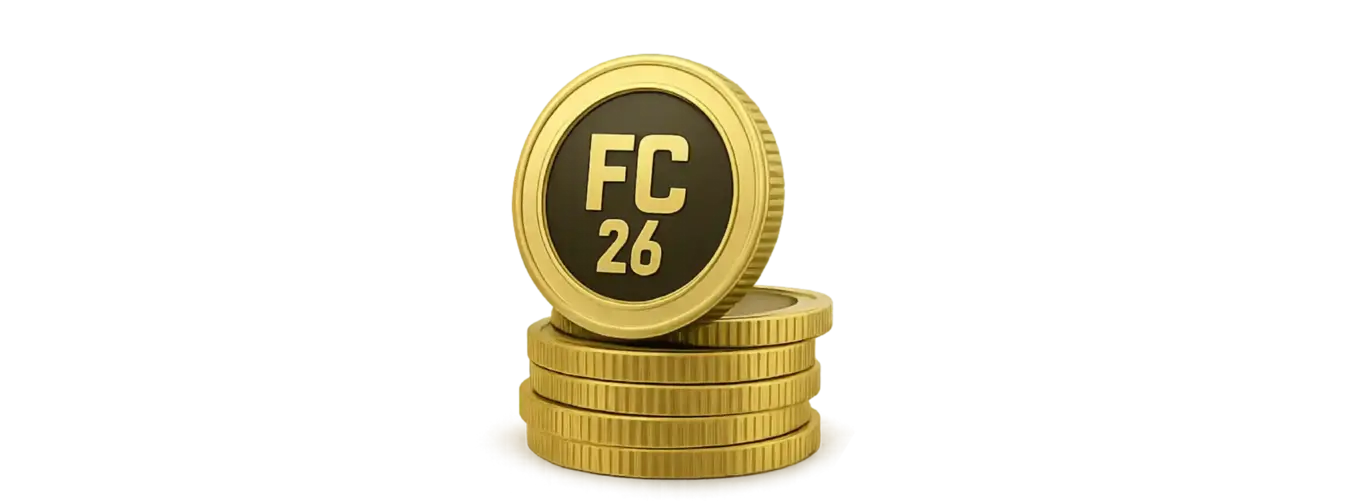 fc 26 coins logo designed by ai